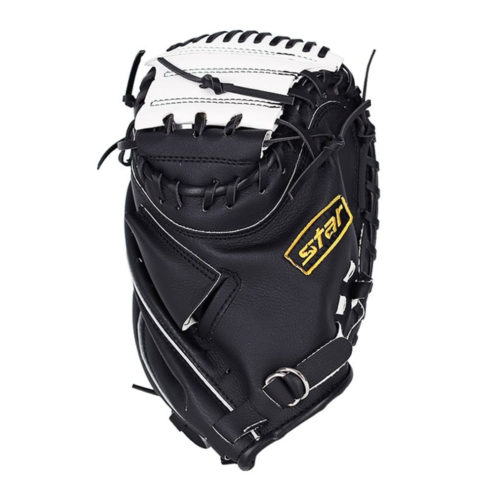 Star Sports Baseball Catcher's Mitt Power Play WG-1100L-03  12-inch Lightweight 450g Catcher's Glove in Trendy Black for Right-Handed Throwers (Left Hand Wear)